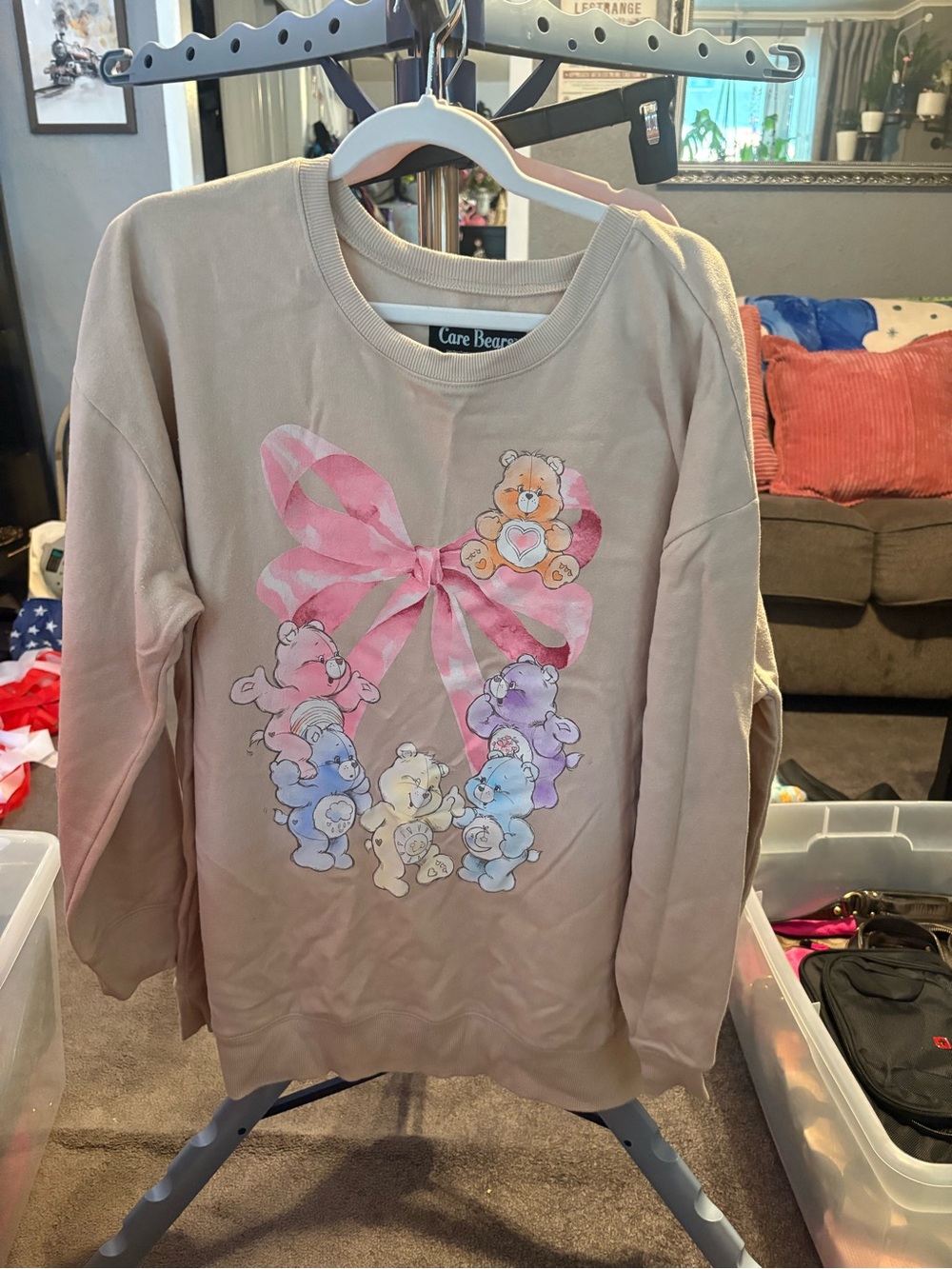 Torrid Care Bears Pink Bow Graphic Sweatshirt